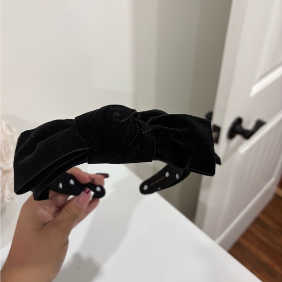 Lele Sadoughi Accessories - Jet Shirley Wide Ribbon head band